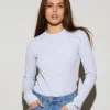 STIEGLITZ Basic Longsleeve | Melange Grey^DAMES Longsleeves, Blouses & Pullis