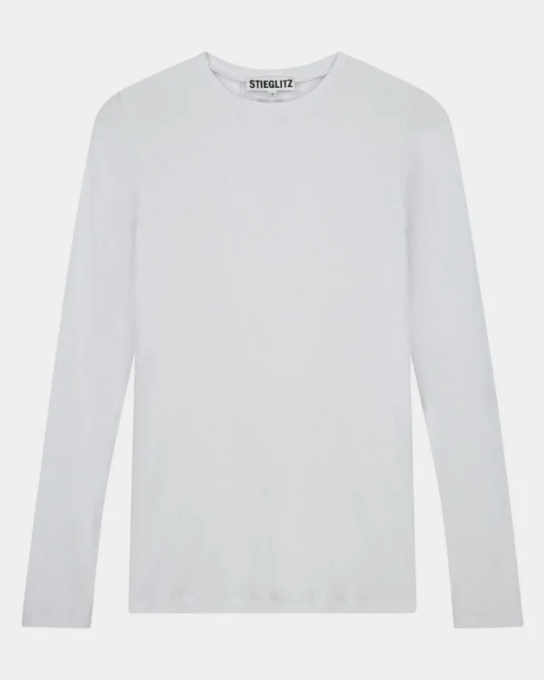 STIEGLITZ Basic Longsleeve | White^DAMES Longsleeves, Blouses & Pullis