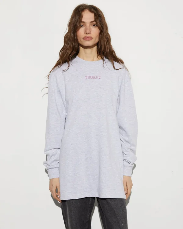 STIEGLITZ Basic Stieg Skate Longsleeve | Melange Grey^DAMES Longsleeves, Blouses & Pullis