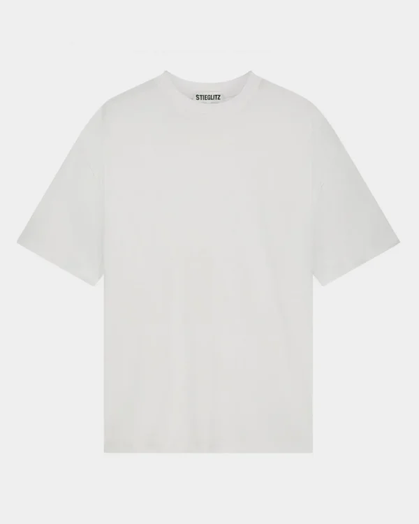 STIEGLITZ Basic Worn Out T-shirt | White^DAMES T-Shirts & Tops