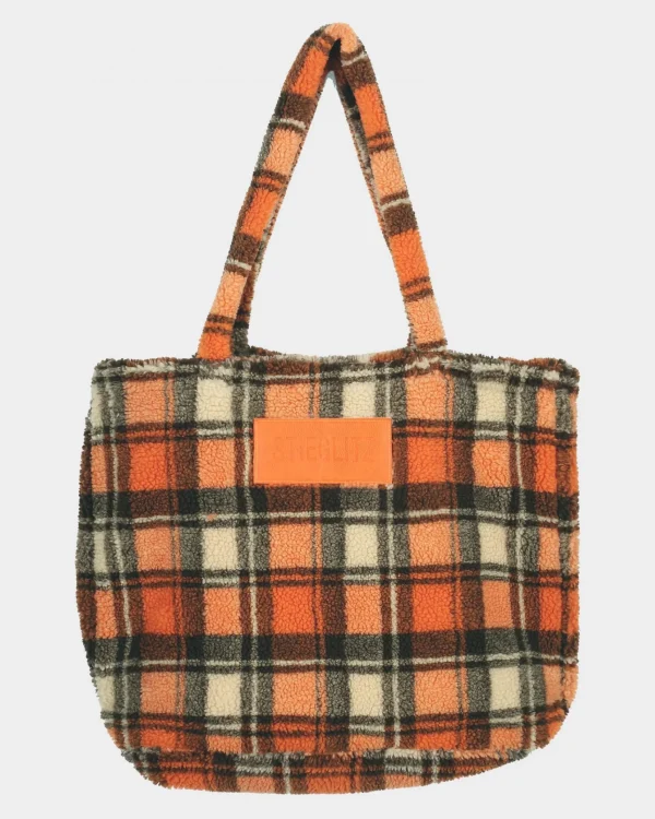 STIEGLITZ Check Teddy Bag | Orange^DAMES Accessories