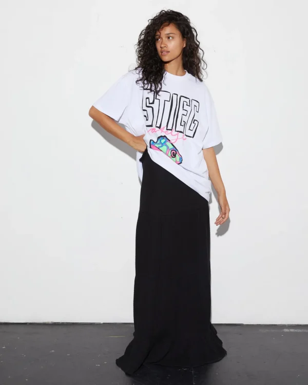 STIEGLITZ Elena Oversized T-shirt | White^DAMES T-Shirts & Tops