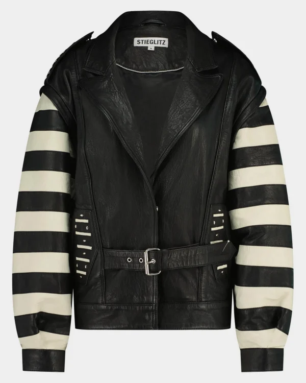 STIEGLITZ Leather Gael Biker Jacket | Black^DAMES Jacks