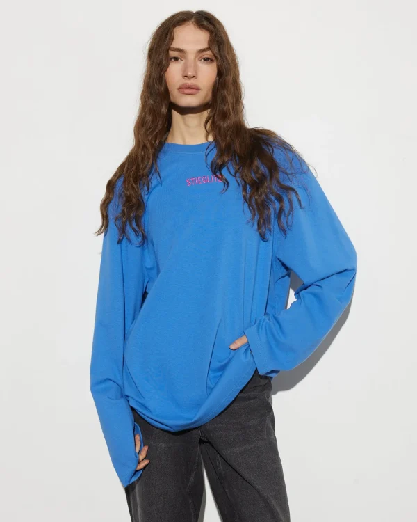 STIEGLITZ Leena Skate Longsleeve | Blue^DAMES Longsleeves, Blouses & Pullis