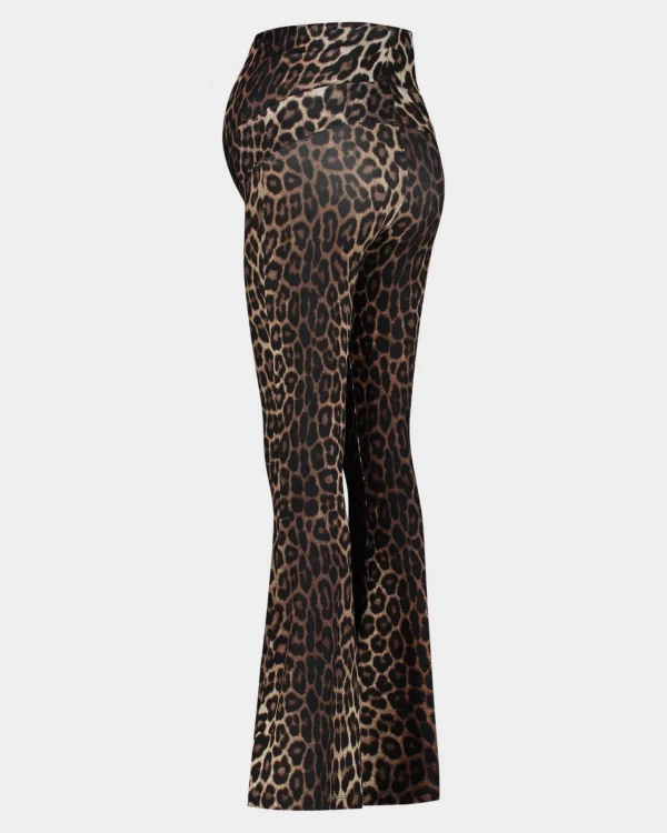 STIEGLITZ Leopard Maternity Flared Broek | Brown^DAMES Broeken