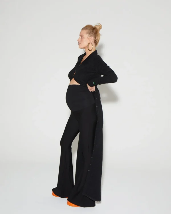 STIEGLITZ Maternity Flared Broek | Black^DAMES Broeken