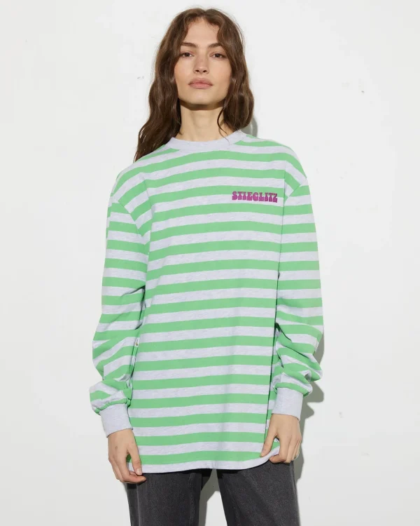 STIEGLITZ Mikayla Skate Longsleeve | Green^DAMES Longsleeves, Blouses & Pullis