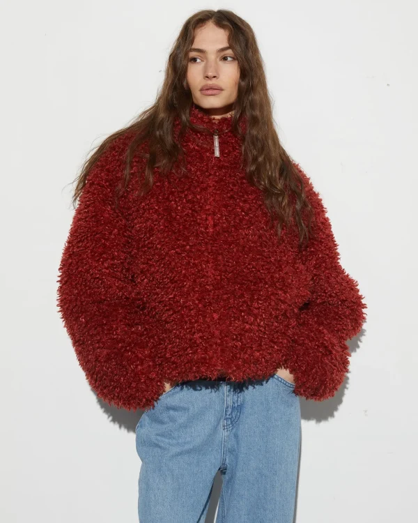 STIEGLITZ Milana Cropped Fluffy Puffer | Brown^DAMES Jacks