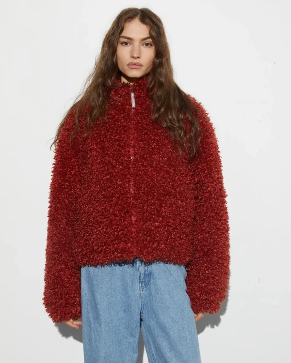 STIEGLITZ Milana Cropped Fluffy Puffer | Brown^DAMES Jacks