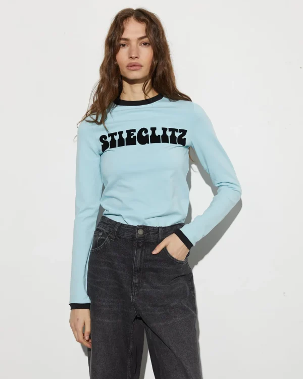 STIEGLITZ Mirka Longsleeve | Blue^DAMES Longsleeves, Blouses & Pullis