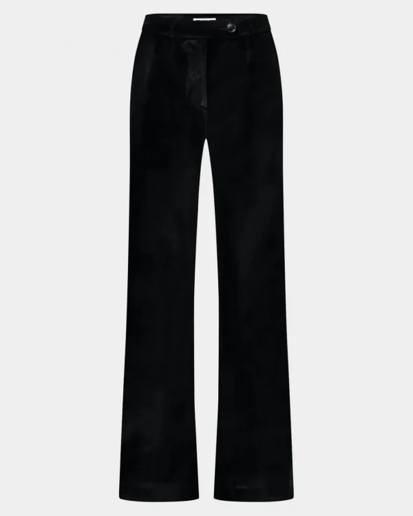 STIEGLITZ Natalia Velvet Broek | Black^DAMES Broeken