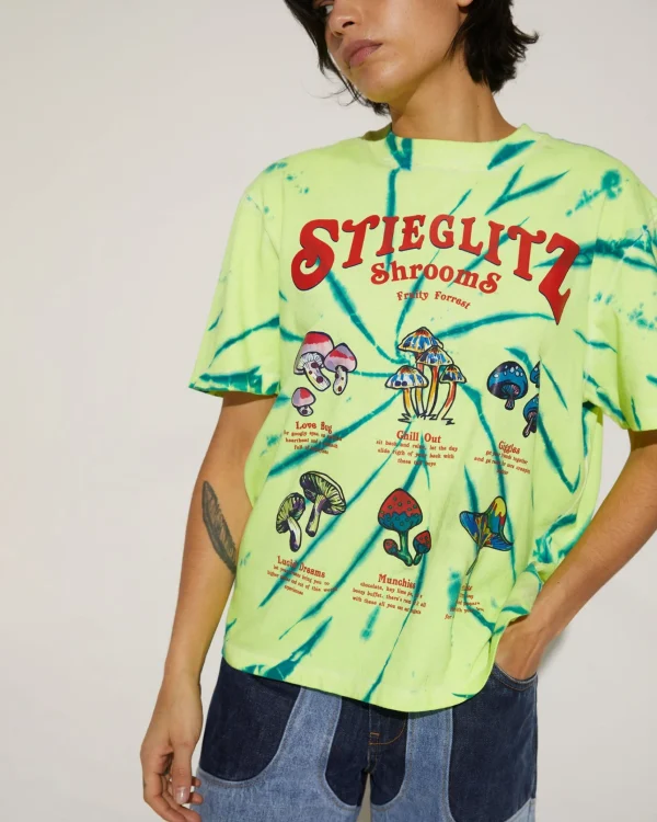 STIEGLITZ Shroom T-Shirt | Green^DAMES T-Shirts & Tops