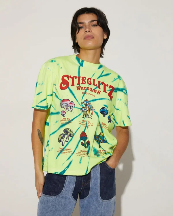 STIEGLITZ Shroom T-Shirt | Green^DAMES T-Shirts & Tops