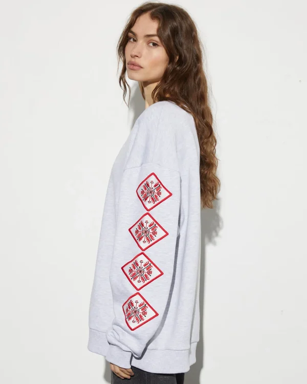 STIEGLITZ Silvi Sweater | Melange Grey^DAMES Sweaters