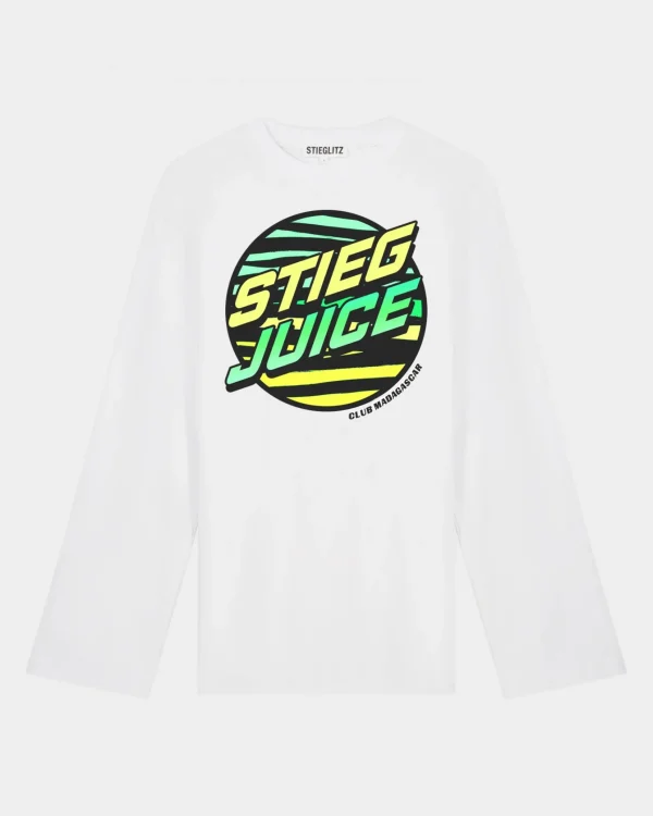 STIEGLITZ Stieg Juice Skate Longsleeve | White^DAMES Longsleeves, Blouses & Pullis