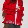 STIEGLITZ Wool Fringe Jacket | Red^DAMES Jacks