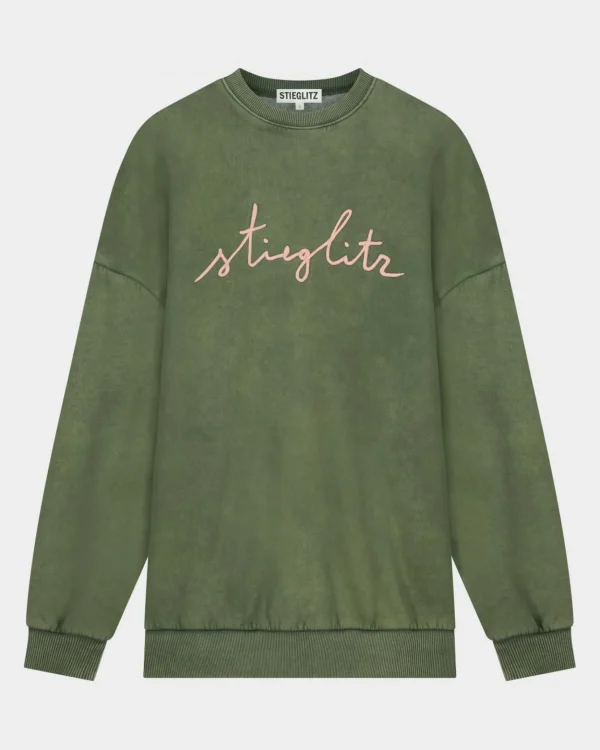 STIEGLITZ Worn Out Sweater | Green^DAMES Sweaters